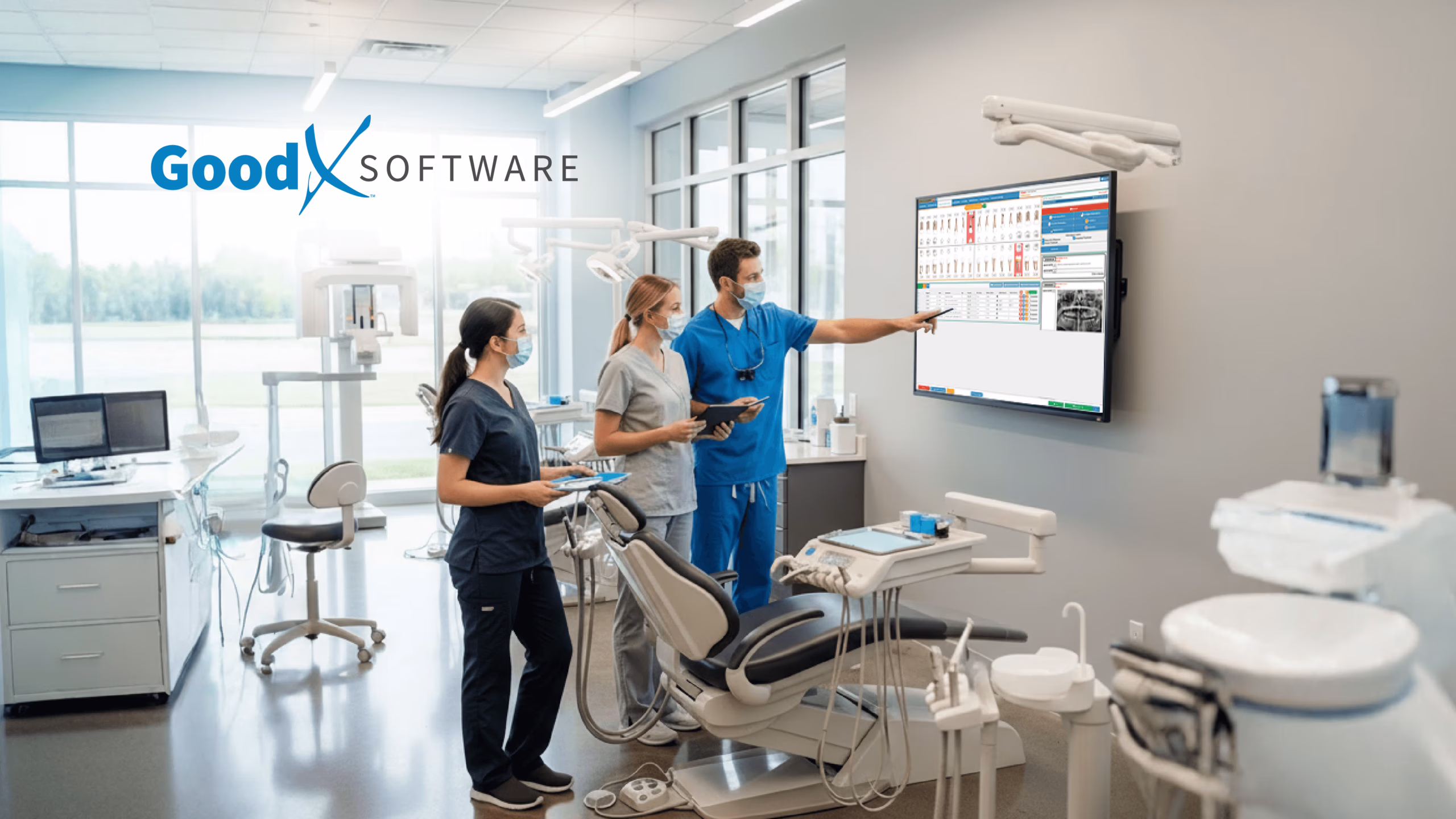 Dental team using digital tools to manage practice efficiently