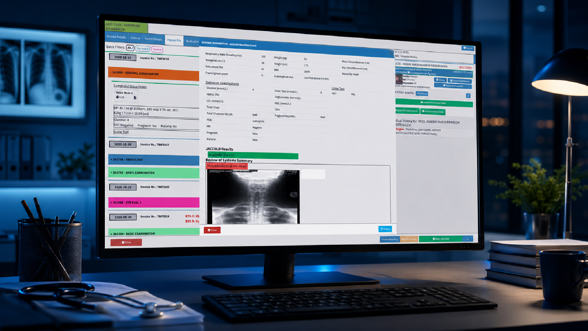 Medical practice management program used to manage healthcare practice operations